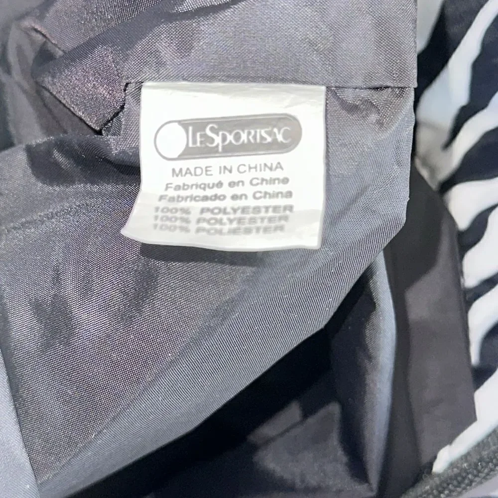 Le Sportsac Black & White Zebra Tote Bag - Picture 15 of 15